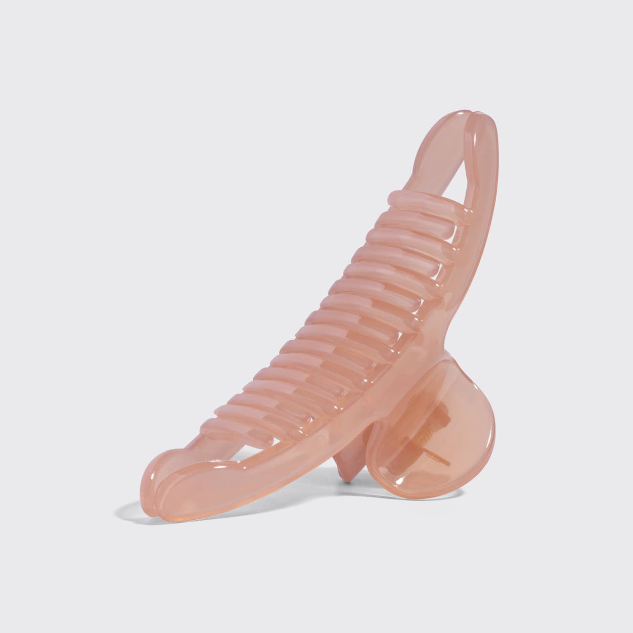 Recycled Plastic Large Arched Clip : Soft Pink