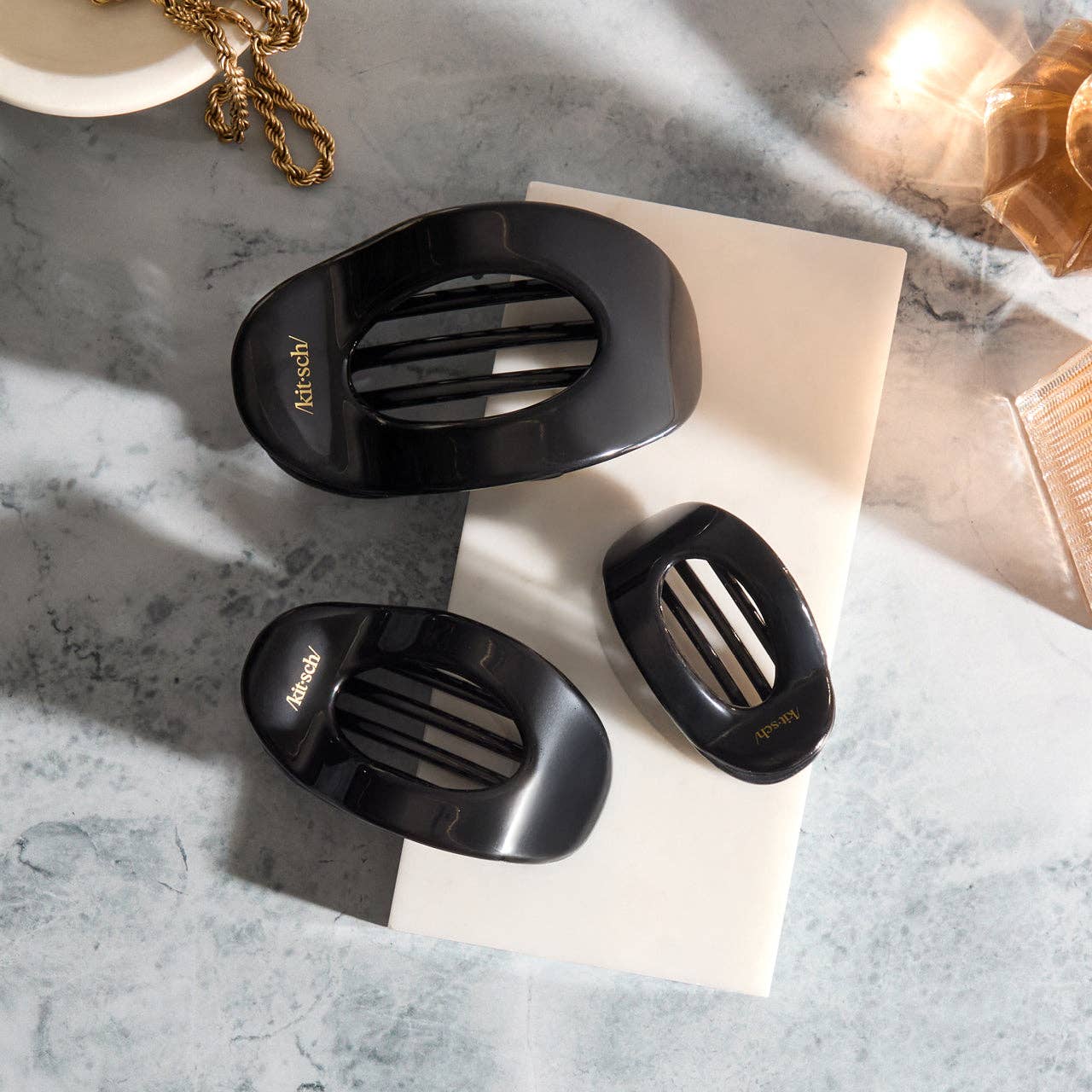 Recycled Plastic Small Flat Cloud Clip : Black