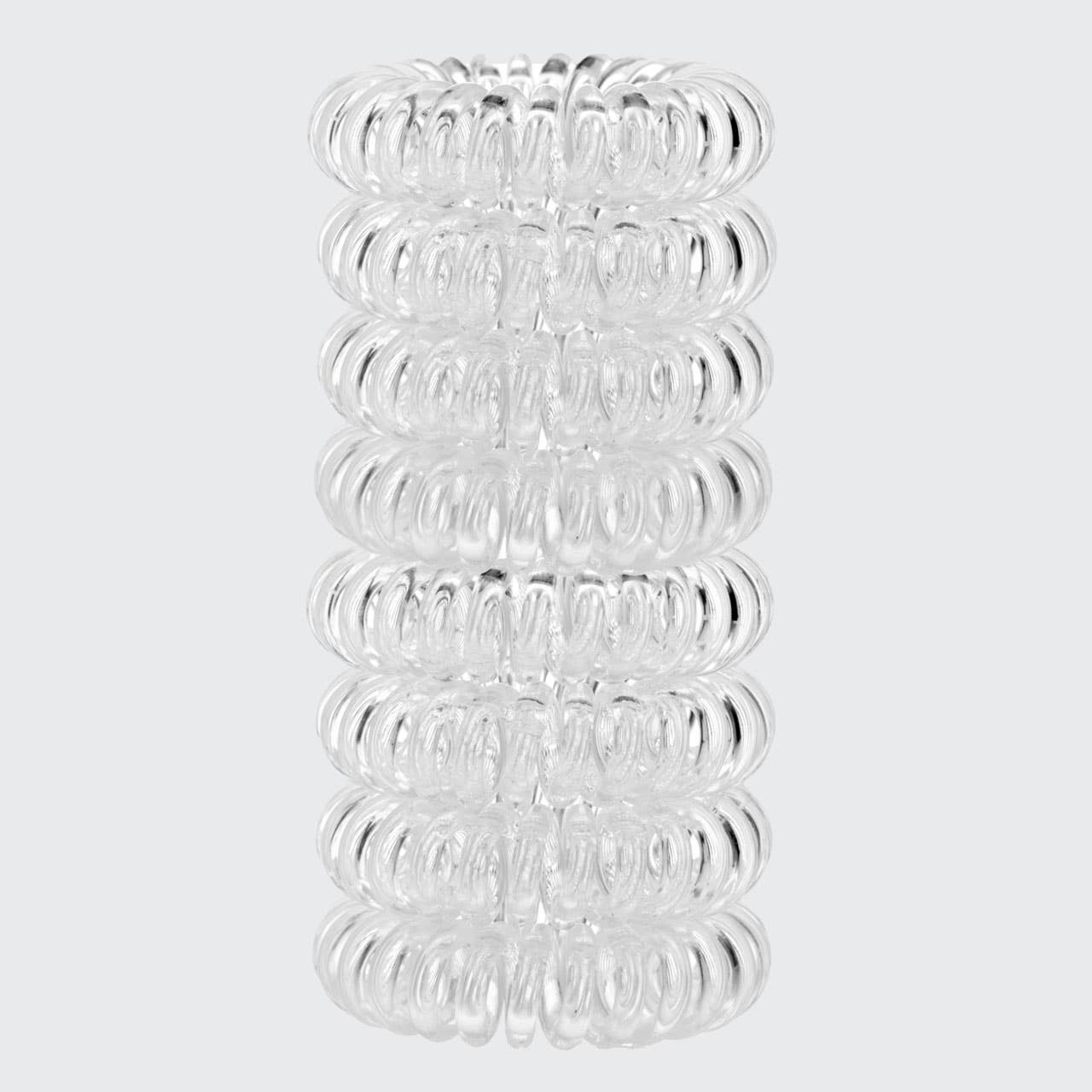 Spiral Hair Ties 8 Pack - Clear