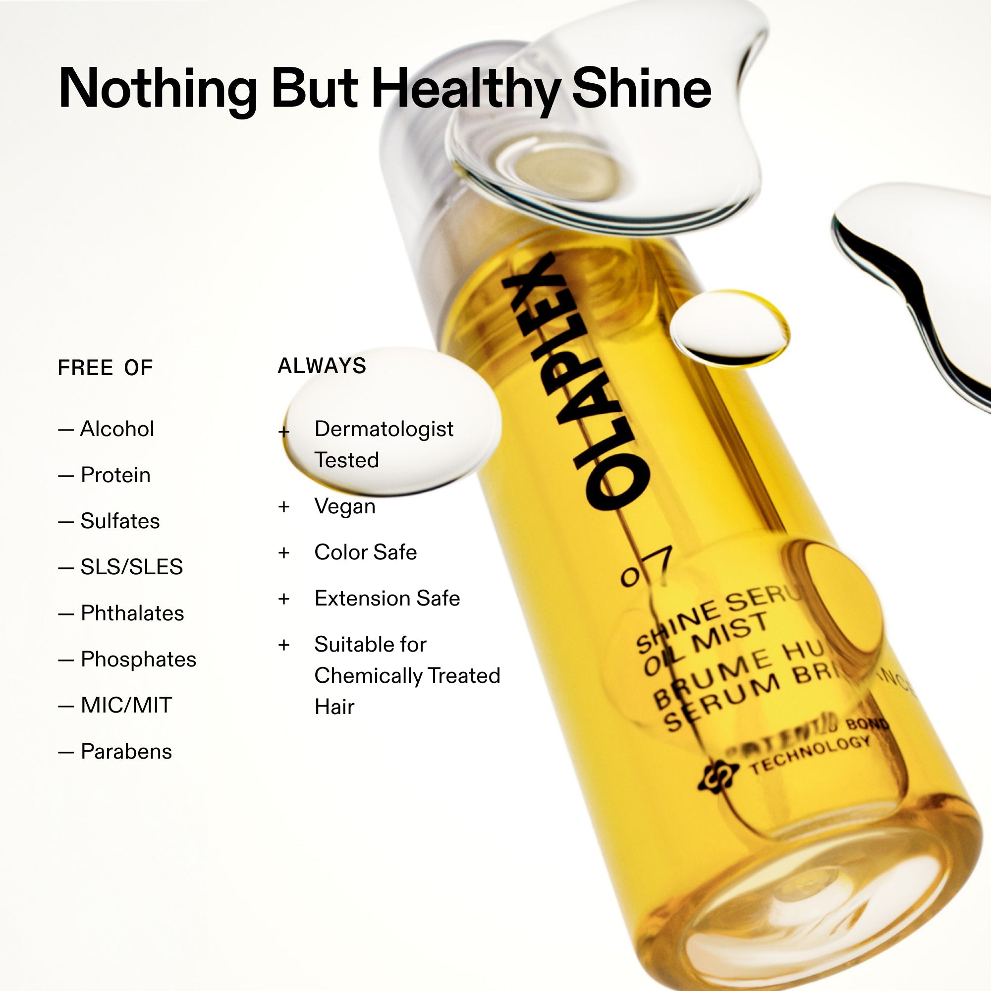 No° 7 Shine Serum 2-in-1 Weightless Shine Hair Oil & Hydrating Repair Treatment Mist