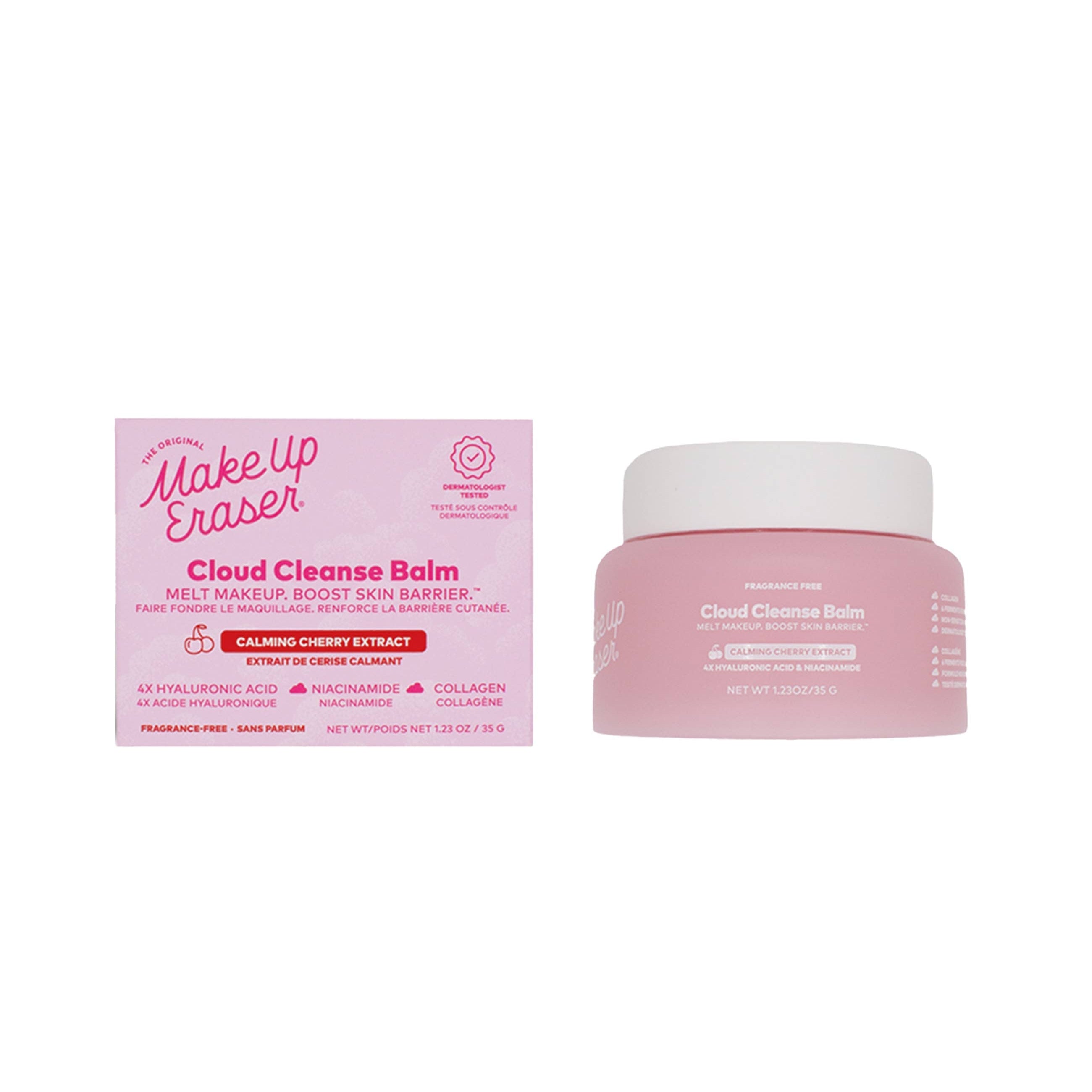 Cherry Cloud Cleanse Balm emulsifying Korean melt mini jar for gentle makeup remova