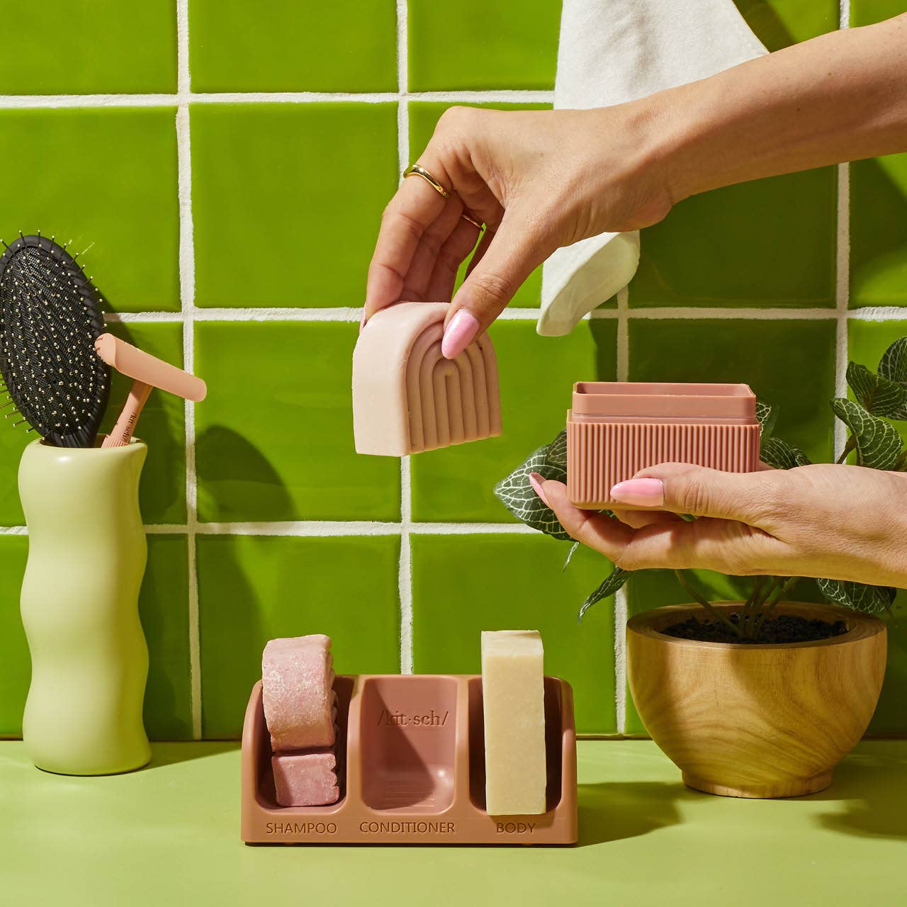 Self-draining Soap Dish : Terracotta