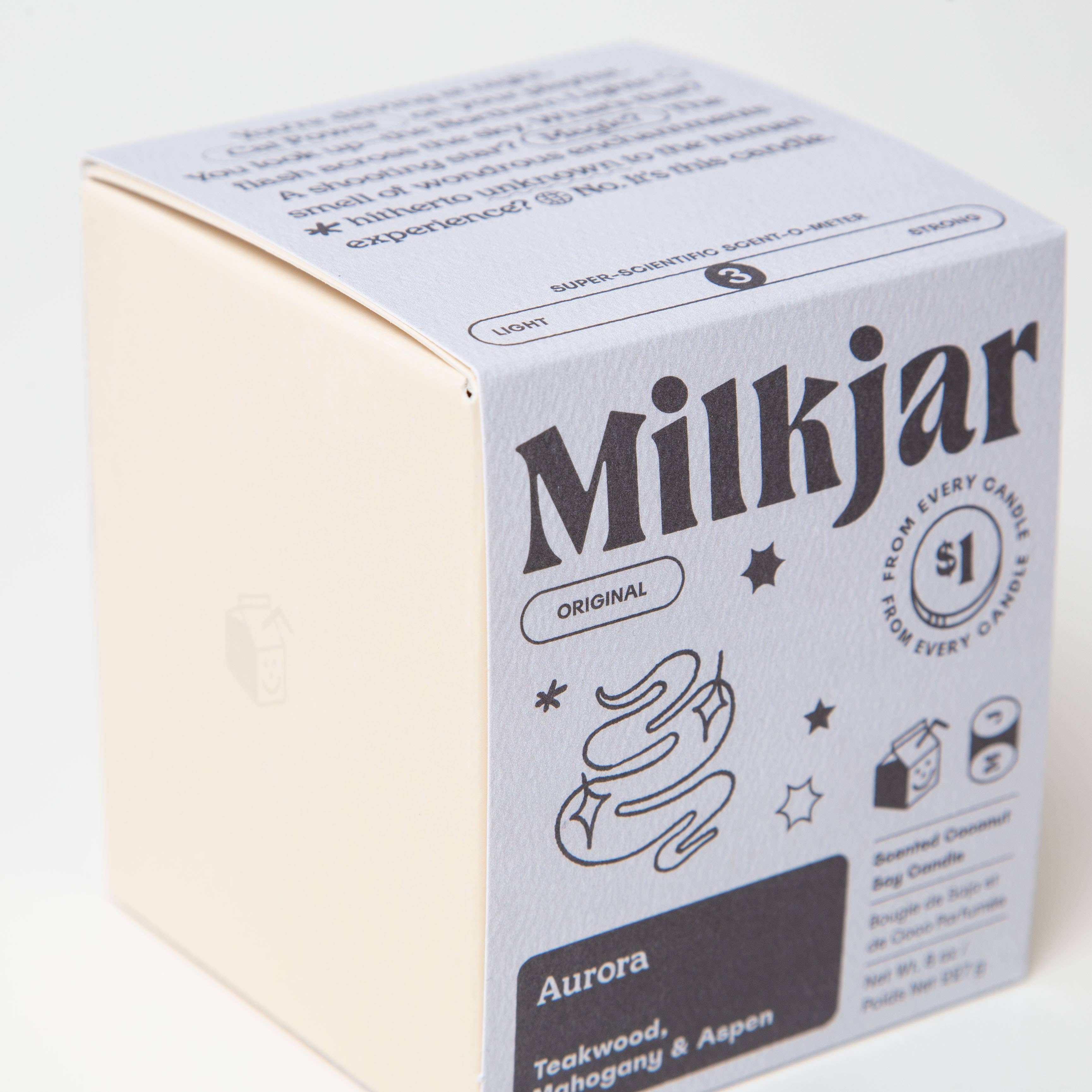 Aurora : Mahogany Teakwood & Aspen Coconut Soy 8oz Candle