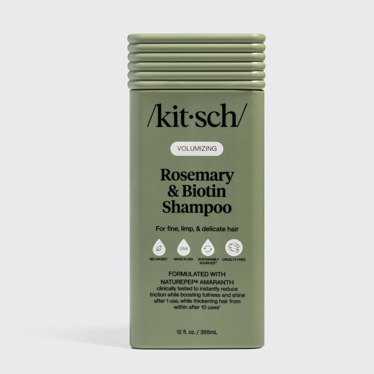 Kitsch Rosemary & Biotin Shampoo bottle on a white background