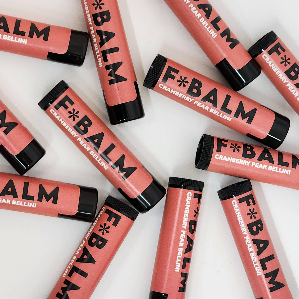 Cranberry Pear Bellini Flavoured Lip Balm | The F*Balm – Icon Hair & Body