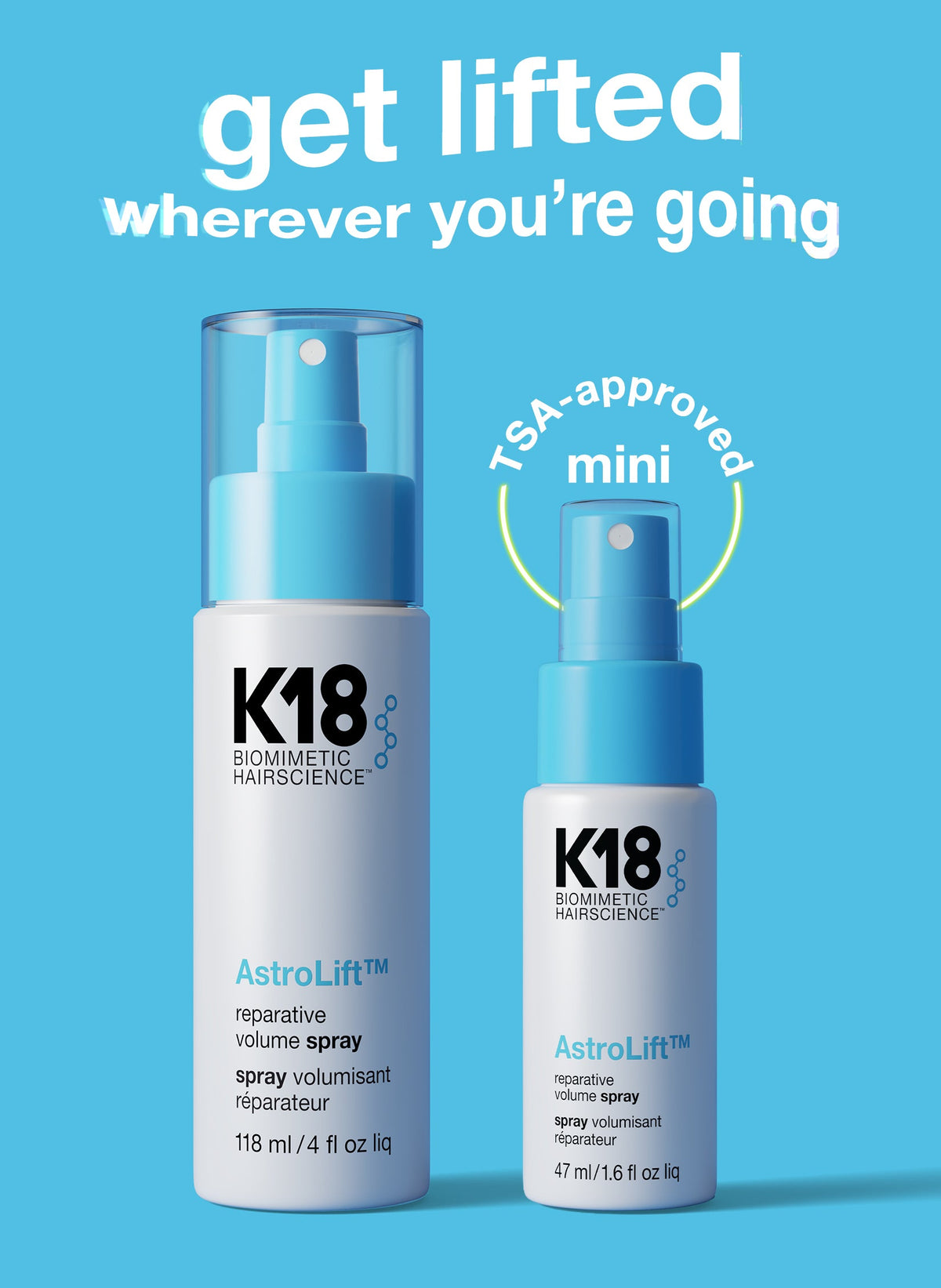 K18 Astrolift Reparative Volume Spray Mini 47ml