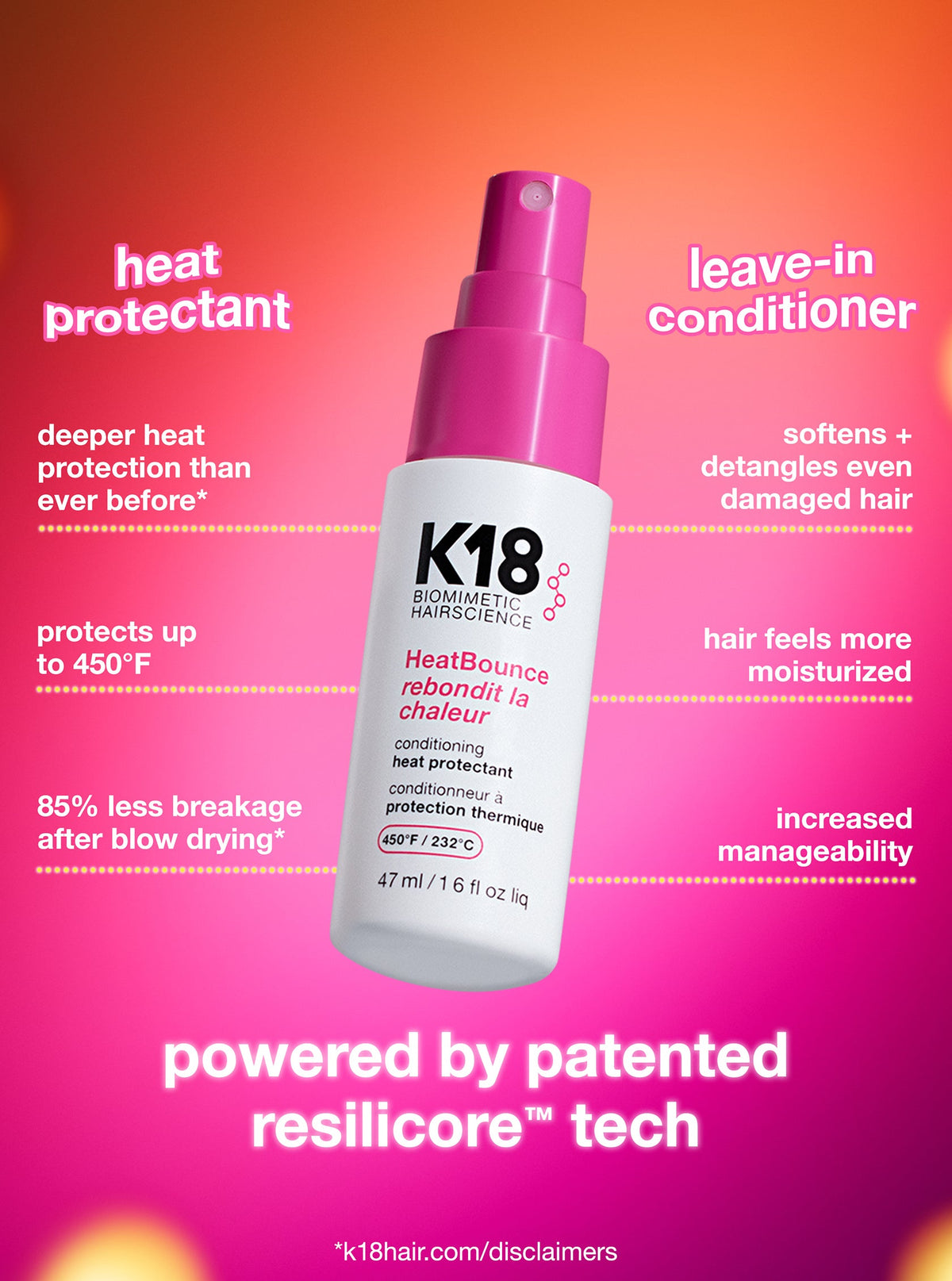 K18 HeatBounce Mini 47ml