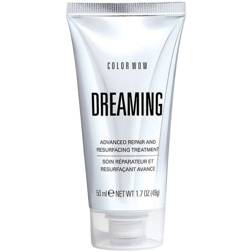 50ml squeeze tube of Color Wow Dreaming Advanced Repair and Resurfacing Treatment