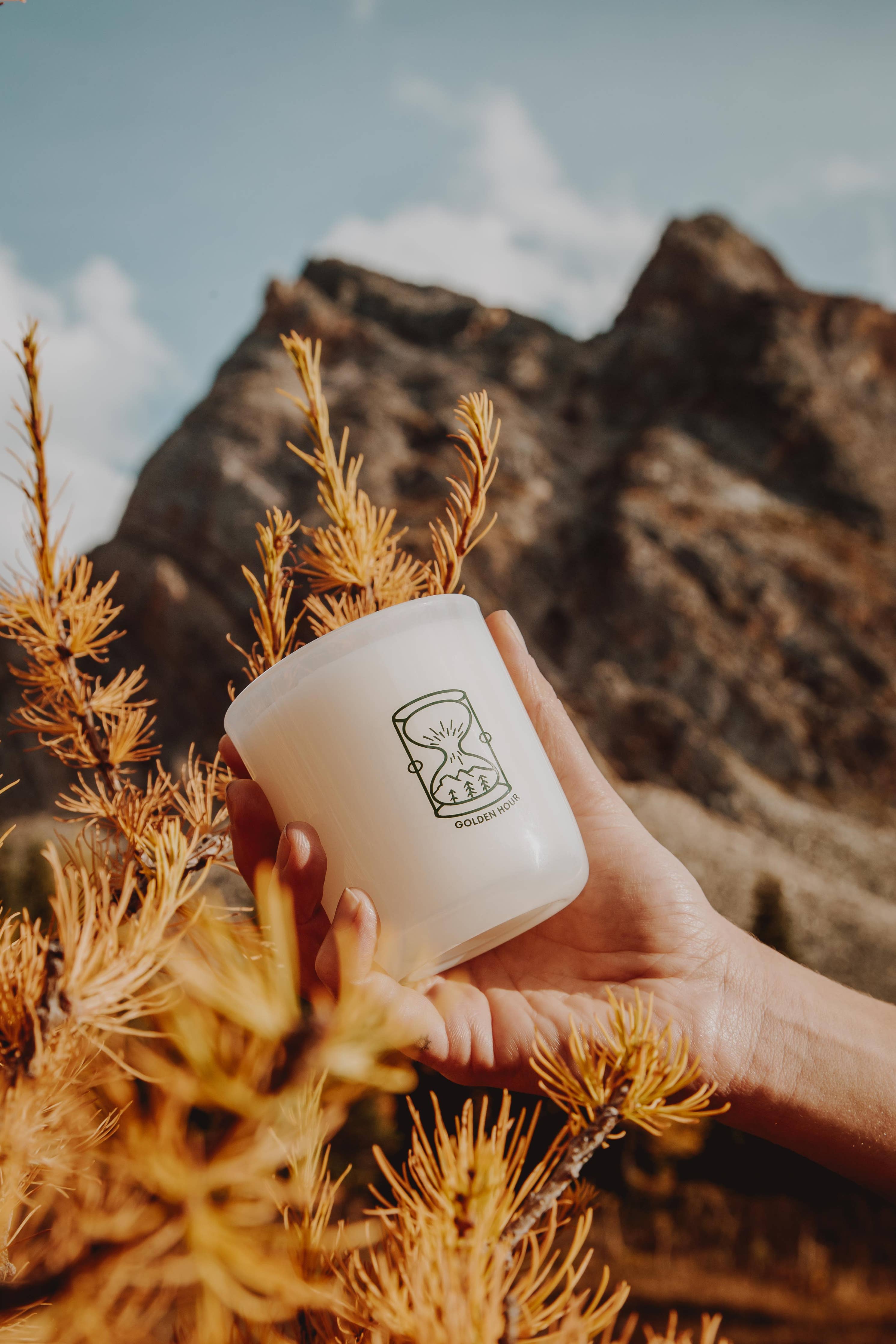 Golden Hour : Cashmere, Cedarwood Coconut Soy 8oz Candle