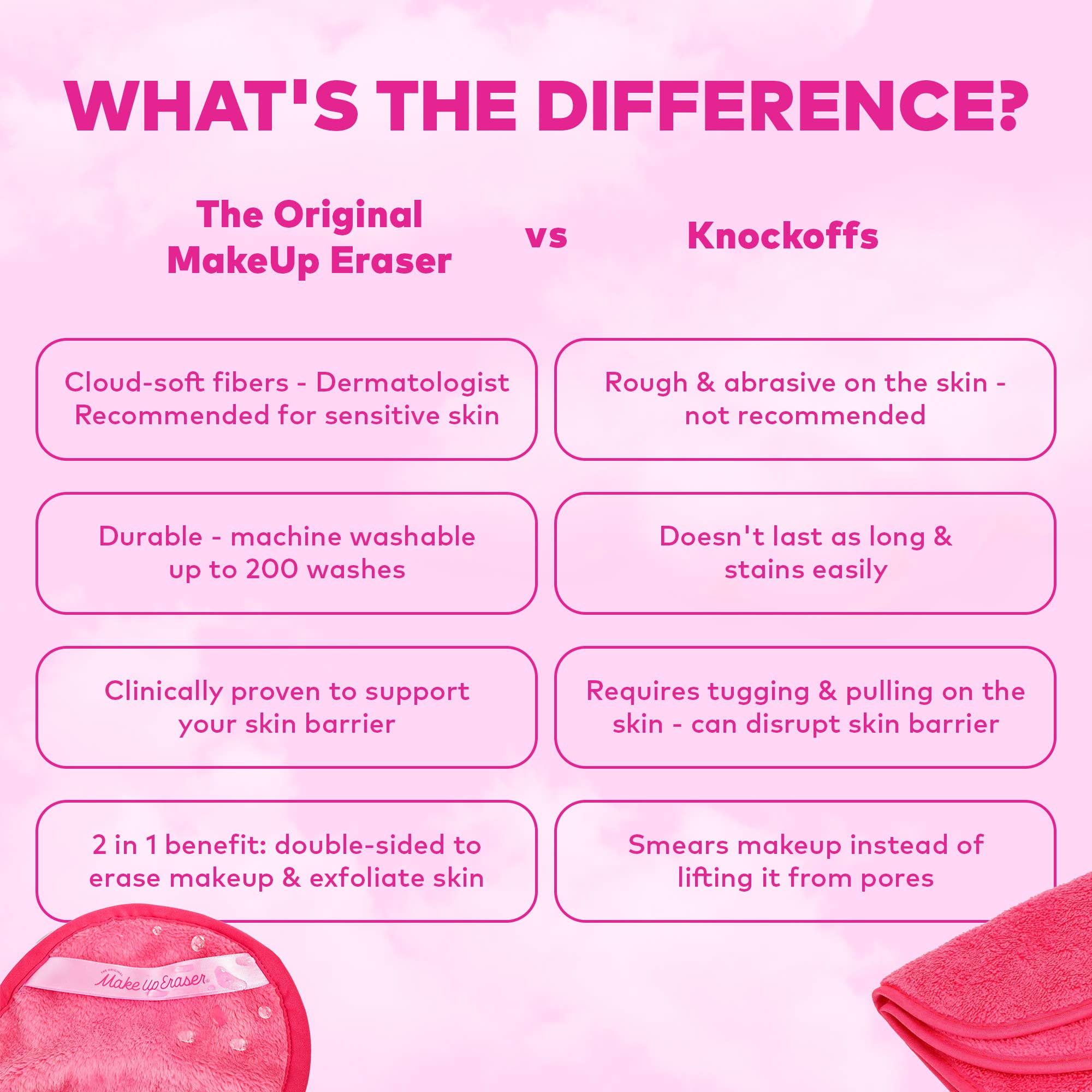 Original Pink MakeUp Eraser PRO