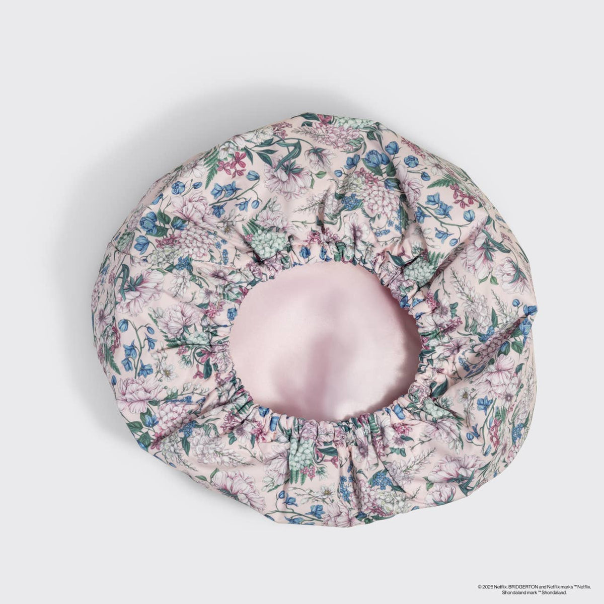 Bridgerton x Kitsch Satin-Lined Flexi Shower Cap | Wisteria