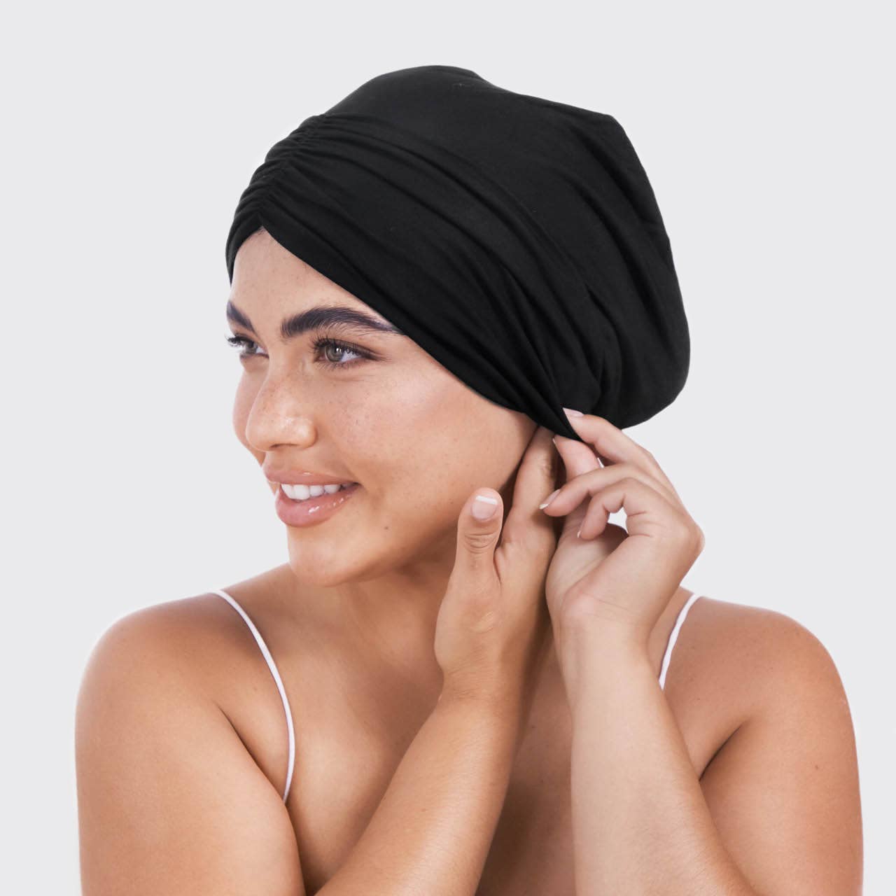 Sleep Beanie with Satin lining : Black