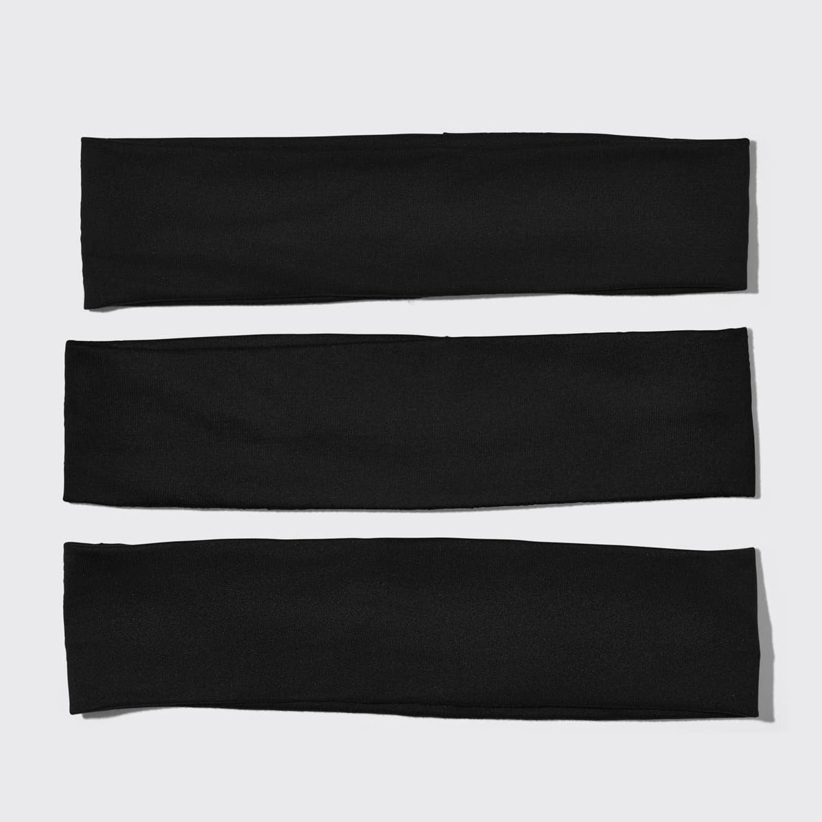 Recycled Active Headbands 3pc Set | Black