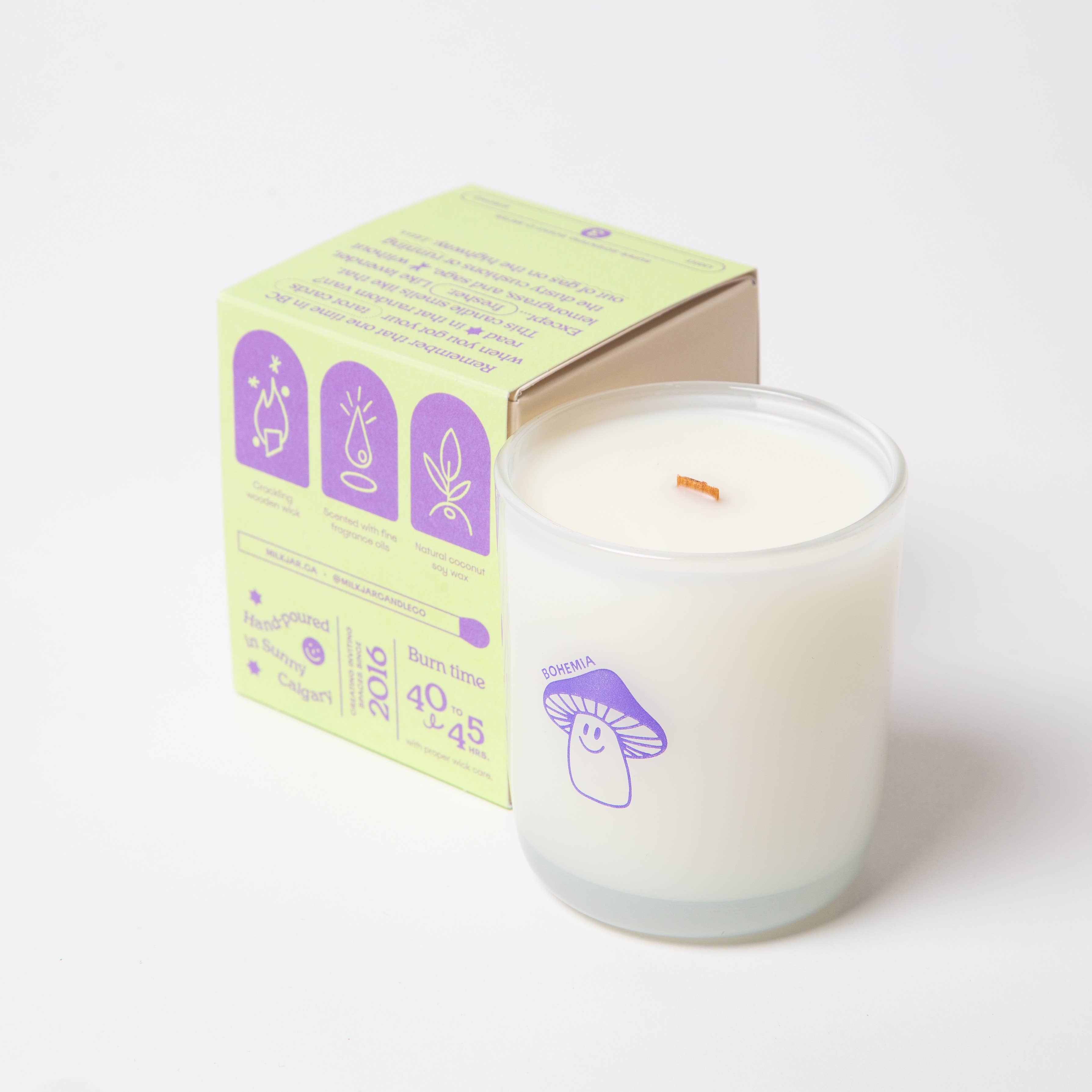 Bohemia : Lemongrass, Lavender & Sage Coconut Soy 8oz Candle