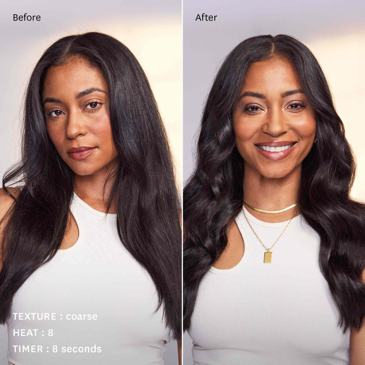 T3 CurlWrap before and after