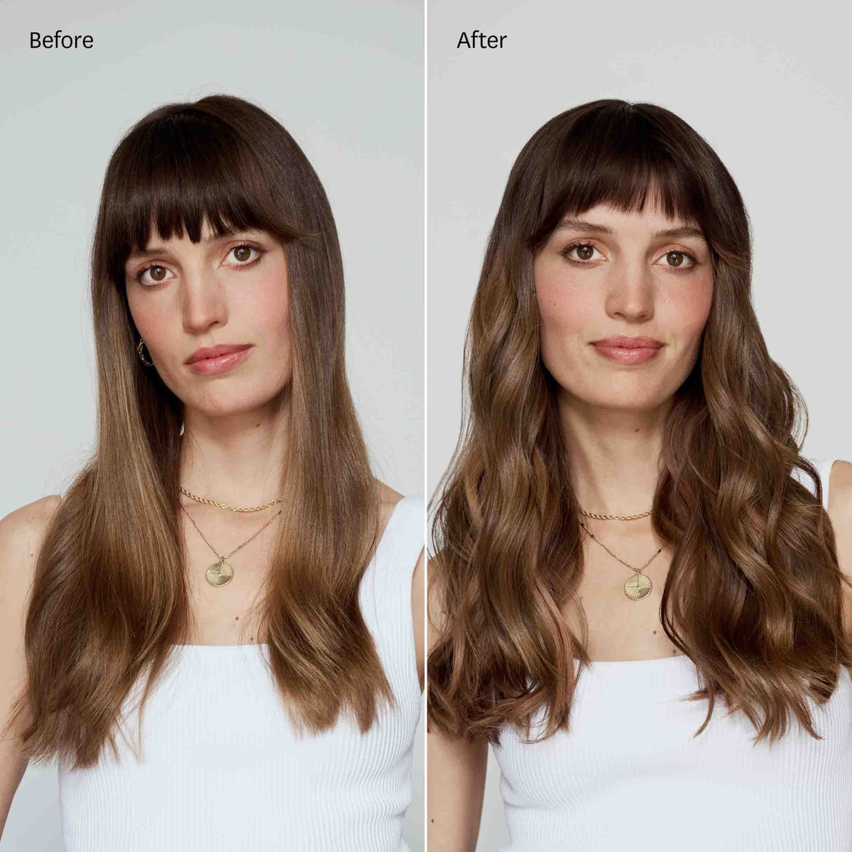 T3 Curl X curls before and after