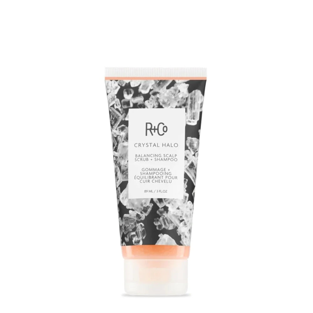 CRYSTAL HALO Balancing Scalp Scrub + Shampoo