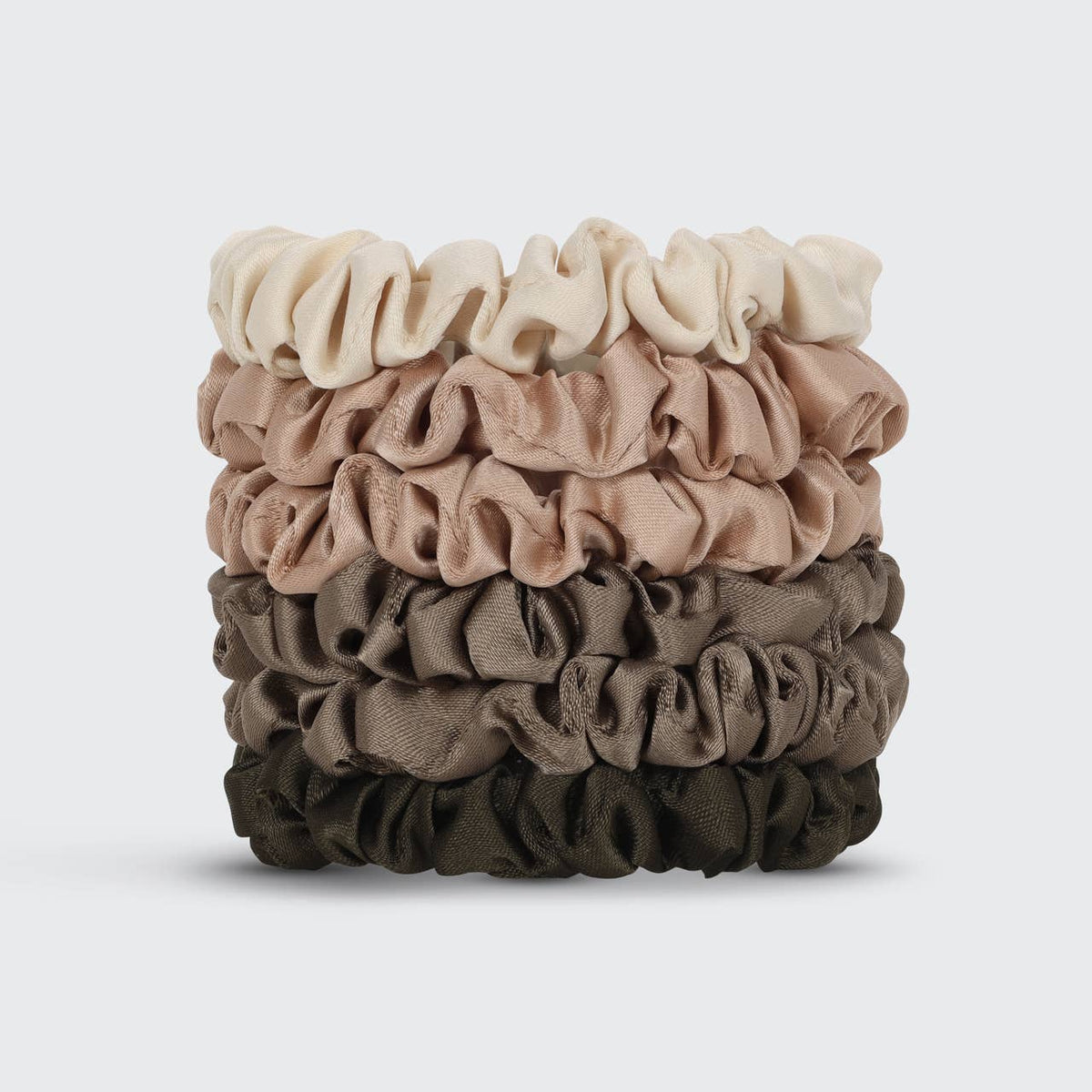 Ultra Petite Satin Scrunchies 6pc - Neutral – Icon Hair & Body
