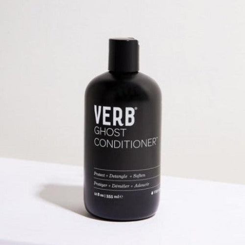 Black bottle of VERB Ghost Conditioner on a white background